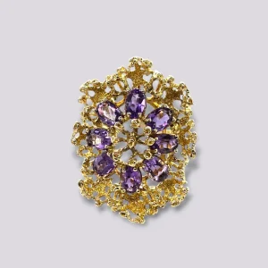 HELLMAN VINTAGE RING MED AMETYSTER