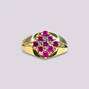 HELLMAN VINTAGE RING MED RUBINER