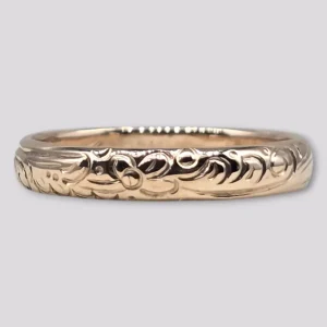 HELLMAN VINTAGE RING MED MØNSTER