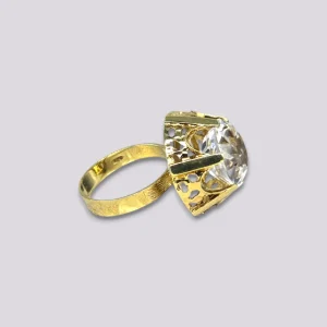 HELLMAN VINTAGE RING MED BERGKRYSTALL