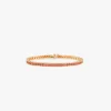 IZABEL DISPLAY TENNIS ARMBÅND SQUARE GOLDPLATED ORANGE