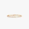 IZABEL DISPLAY TENNIS ARMBÅND SQUARE GOLDPLATED WHITE