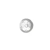 KNAPP 17MM M.BUNN HVIT