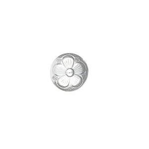 KNAPP 17MM M.BUNN HVIT