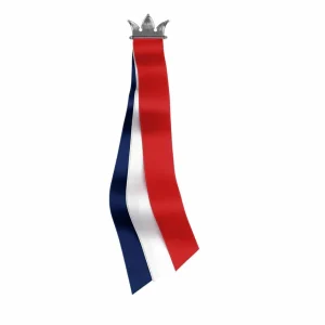17. MAI SLØYFE KRONE OKSIDERT SØLV