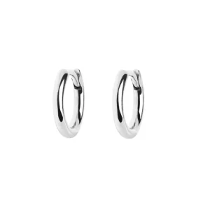 MARIA BLACK ØREDOBBER GLOSSY HUGGIE 6MM