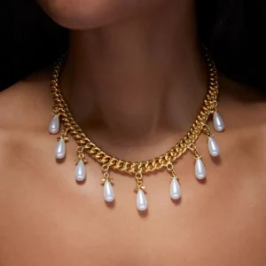 MARIA NILSDOTTER KJEDE CHUNKY CHAIN PEARLS