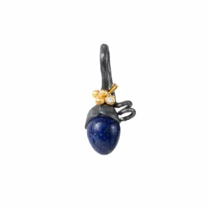 OLE LYNGGAARD ANHENG LOTUS SPIRE LAPIS LAZULI SØLV