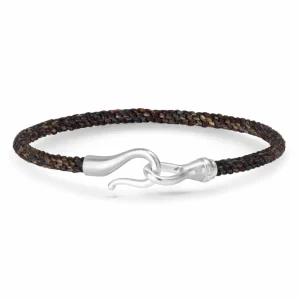 OLE LYNGGAARD ARMBÅND LIFE HERRE MAROON SØLV