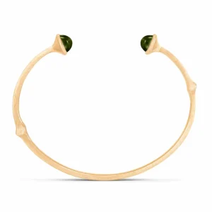 OLE LYNGGAARD ARMRING NATURE GRØNN TURMALIN