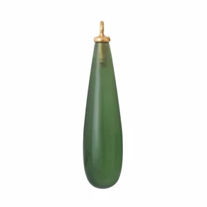 OLE LYNGGAARD CABOCHON DROPS VEDHENG TIL ØREPYNT SERPENTIN