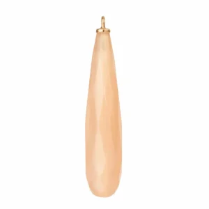 OLE LYNGGAARD FACETED DROPS VEDHENG TIL ØREPYNT BLUSH MÅNESTEN