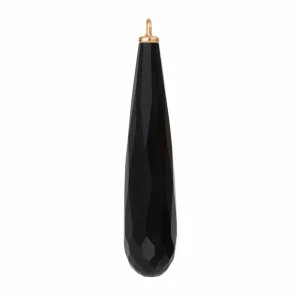 OLE LYNGGAARD FACETED DROPS VEDHENG TIL ØREPYNT ONYX