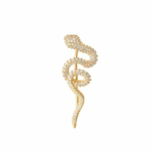 OLE LYNGGAARD ØREDOBBER SNAKES LITEN PAVÉ