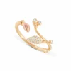 OLE LYNGGAARD RING BLOOMING PAVÉ