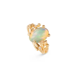 OLE LYNGGAARD RING BOHO LITEN OPAL