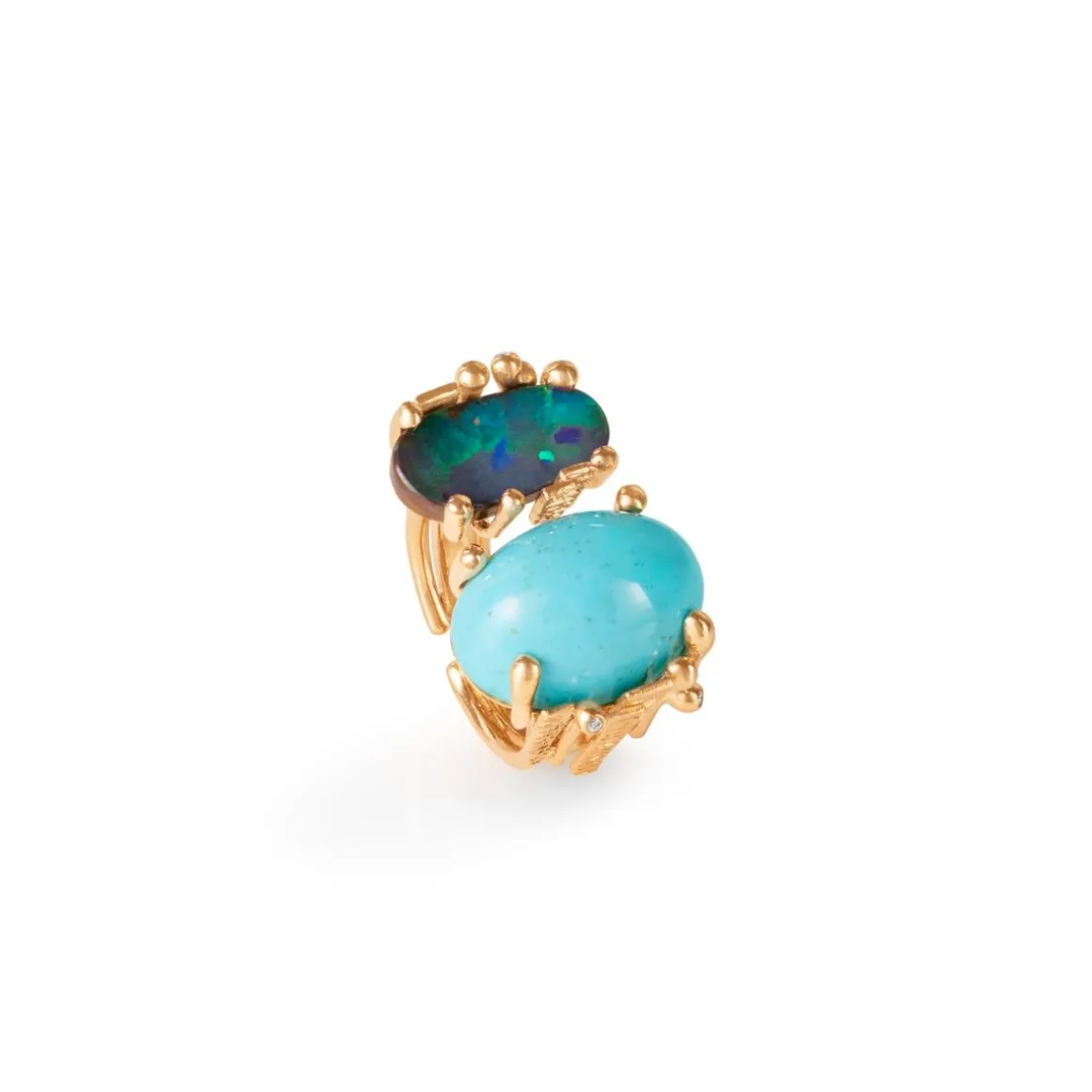 ole_lynggaard_ring_boho_s_0-7.webp OLE LYNGGAARD RING BOHO SPECIAL PIECE DOBBEL TURQUOISE OG MØRK OPAL