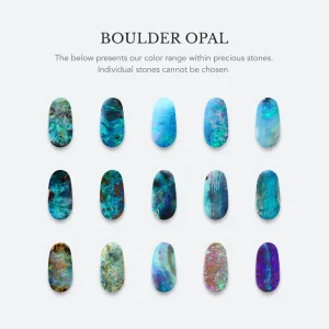OLE LYNGGAARD RING BOHO SPECIAL PIECE DOBBEL TURQUOISE OG MØRK OPAL