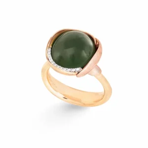 OLE LYNGGAARD RING LOTUS STR 3 SERPENTIN