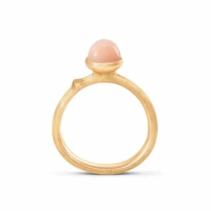 OLE LYNGGAARD RING LOTUS MINI BLUSH MÅNESTEN