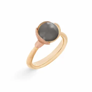 OLE LYNGGAARD RING LOTUS STR 1 GRÅ MÅNESTEN
