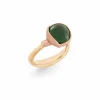OLE LYNGGAARD RING LOTUS STR 2 SERPENTIN