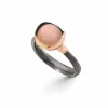 OLE LYNGGAARD RING LOTUS STR 1 BLUSH MÅNESTEN SØLV