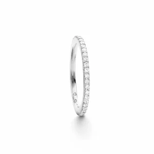 OLE LYNGGAARD RING LOVE BANDS RETT HVITTGULL