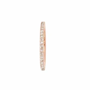 OLE LYNGGAARD RING LOVE BANDS RETT BRUNE DIAMANTER ROSEGULL