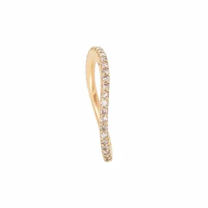 OLE LYNGGAARD RING LOVE BANDS BUET BRUNE DIAMANTER