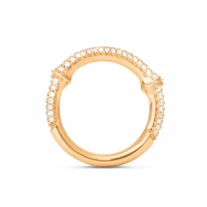 OLE LYNGGAARD RING NATURE HALV PAVÉ
