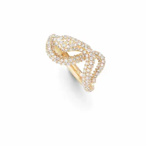 OLE LYNGGAARD RING SNAKES SMAL PAVÉ