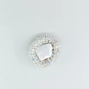 PEARL OCTOPUSS.Y BROSJE MINI SILVER PEARL