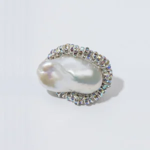 PEARL OCTOPUSS.Y DIAMOND BAROQUE RING