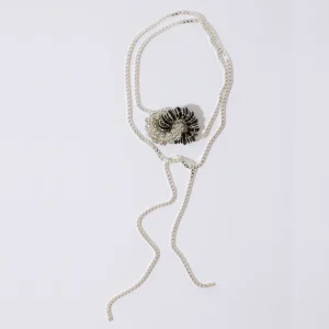 PEARL OCTOPUSS.Y KJEDE KNOT BOX CHAIN TIE ZEBRA