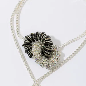 PEARL OCTOPUSS.Y KJEDE KNOT BOX CHAIN TIE ZEBRA