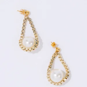 PEARL OCTOPUSS.Y ØREDOBBER CHAINED OYSTER