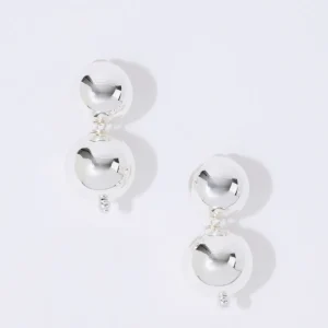 PEARL OCTOPUSS.Y ØREDOBBER SILVER SPHERE STUDS