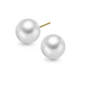 PERLEØREDOBBER I GULL 10-10,5MM