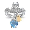 RIKKE HARSHEIM RING DØDNINGSHODE SWISS BLUE TOPAS