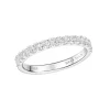 RING HALF ETERNITY HVITTGULL
