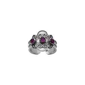 RING OKSIDERT M. LILLA STEN