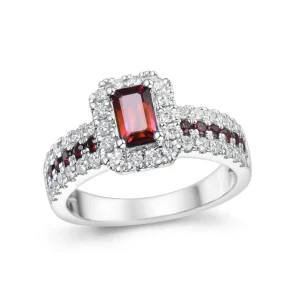 RING RUBY TOP WHIT DIAMONDS
