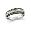 RING WHITE AND BROWN DIAMONDS