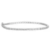 TENNISARMBÅND HVITTGULL 1,00CT HALF BEZEL