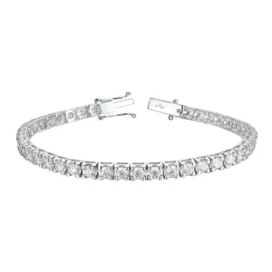 TENNISARMBÅND HVITTGULL 5,02CT