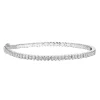 TENNISARMBÅND HVITTGULL 2,00CT HALF BEZEL