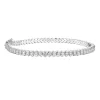 TENNISARMBÅND HVITTGULL 3,00CT HALF BEZEL