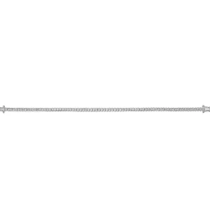 TENNISARMBÅND HVITTGULL 2,00CT HALF BEZEL