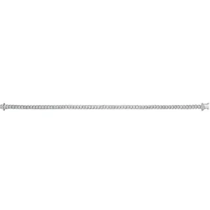 TENNISARMBÅND HVITTGULL 3,00CT HALF BEZEL